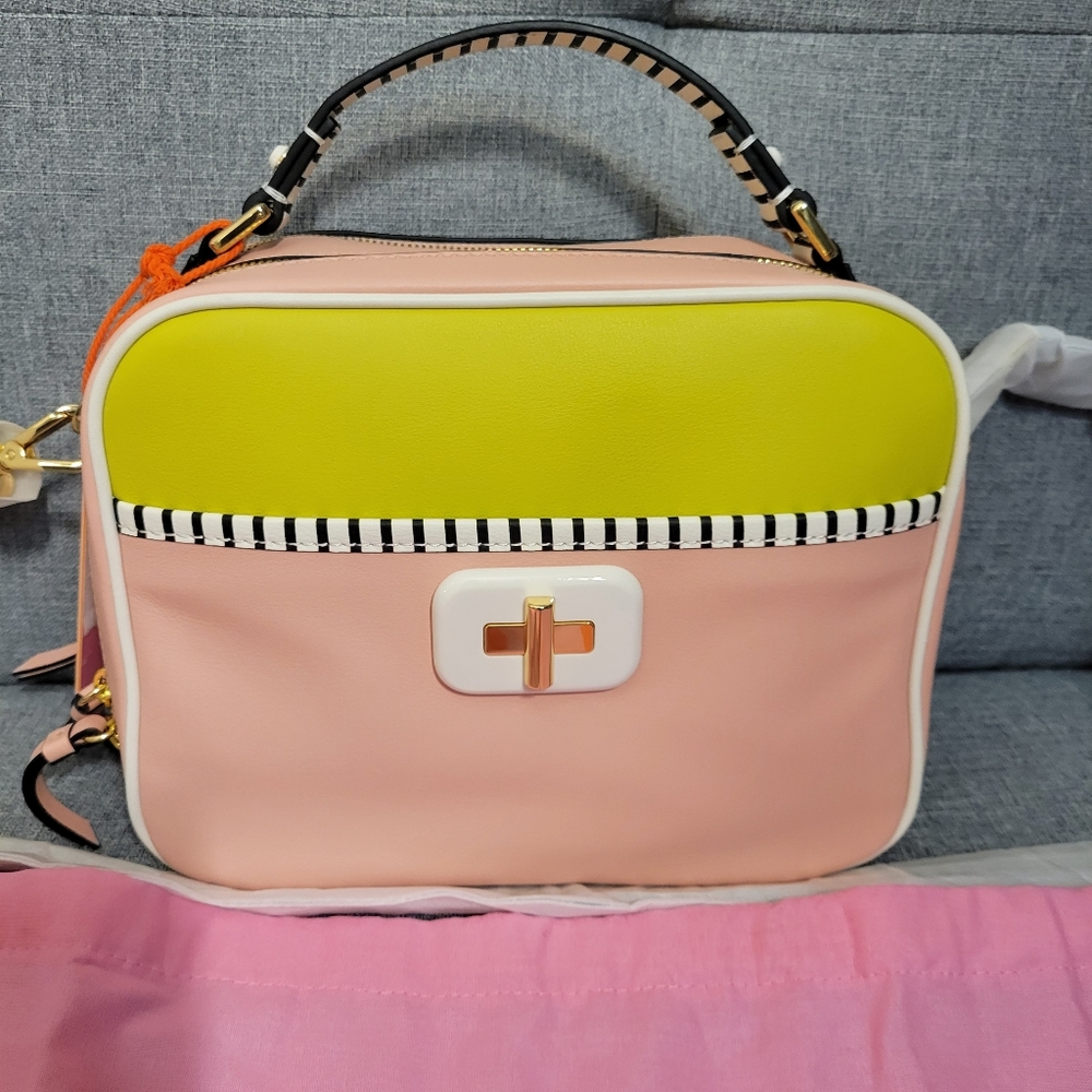 New LDT Jill Lunchbox Crossbody Bag